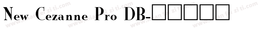 New Cezanne Pro DB字体转换